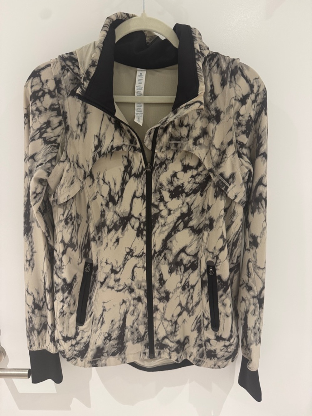 lululemon athletica Black and Cream Marble Jacket